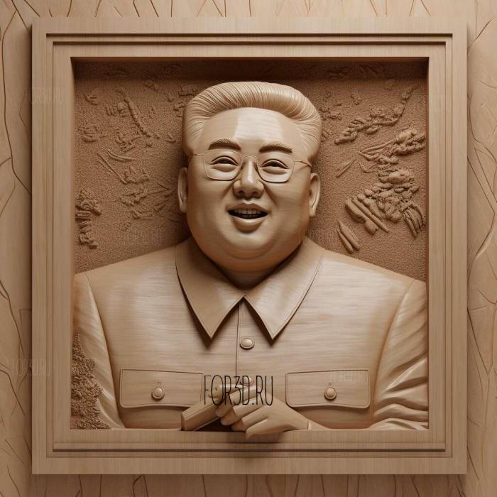 jong un 1 stl model for CNC